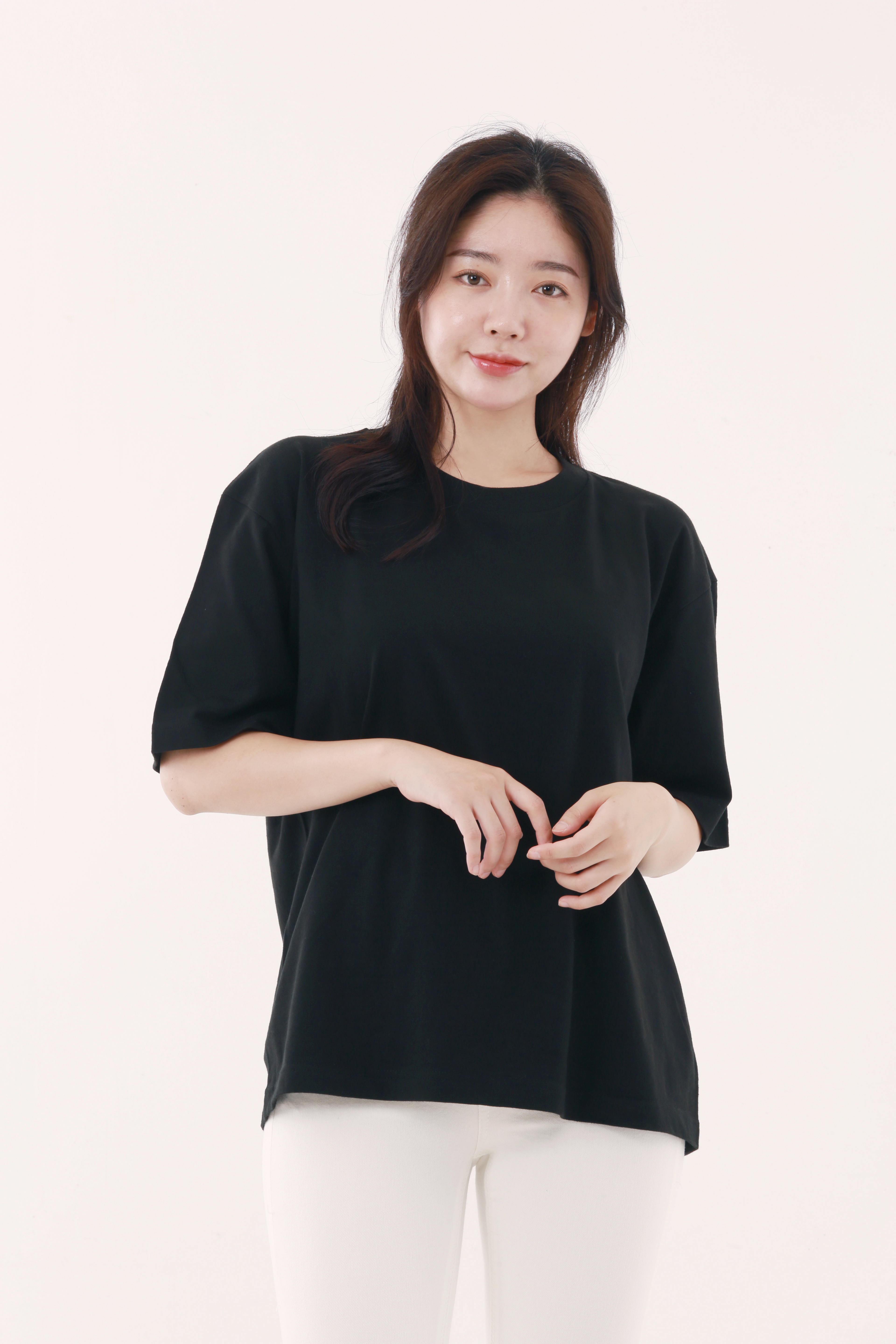 프린터스타 - 오버핏 라운드 티셔츠 17수 00113-BCV