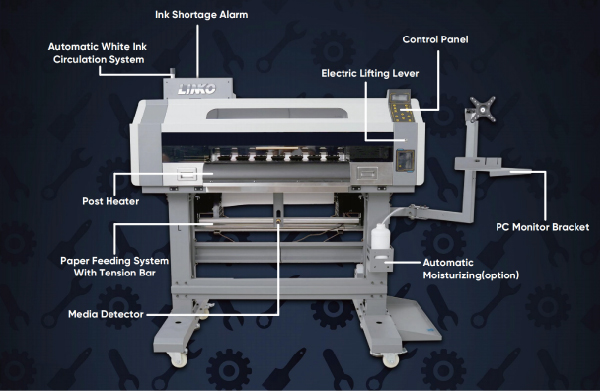 A1 DTF WHITE INK PRINTER A-602